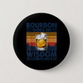 Bourbon-gans in Wisdom komt uit Ronde Button 5,7 Cm (Voorkant)