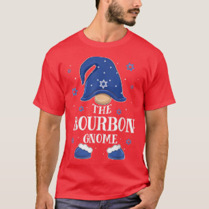 Bourbon Gnome Hanukkah joodse huwelijksfamilie ( m T-shirt