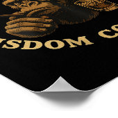 Bourbon Goes In Wisdom Comes Out Monkey Whiskey (o Poster (Hoek)