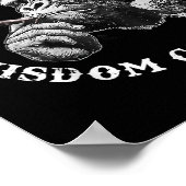Bourbon Goes In Wisdom komt uit Monkey Whiskey Lo Poster (Hoek)