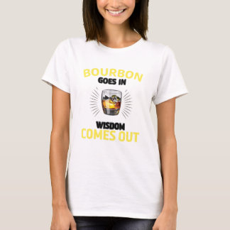 Bourbon Goes in Wisdom komt uit Retro Bourbon Dri T-shirt