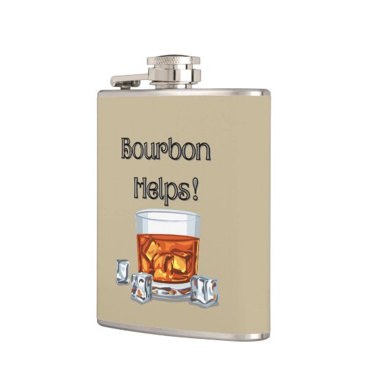 Bourbon Helps. Heupfles (Links)