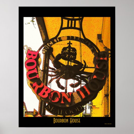 Bourbon House Seafood Poster (Voorkant)