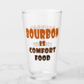 Bourbon is comfortdrank - highball pint glas (Voorkant)