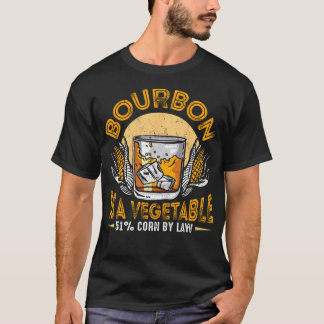 Bourbon Is Groente Whiskey Grappige Bourbon Drinke T-shirt
