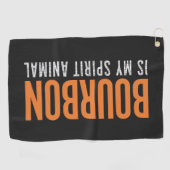 Bourbon is mijn Spirit Animal  Amerikaans Golfhanddoek (Horizontaal)