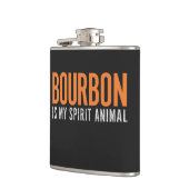 Bourbon is mijn Spirit Animal  Amerikaans Heupfles (Links)