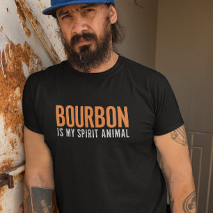 Bourbon Is Mijn Spirituele Dier Vintage Amerikaans T-shirt