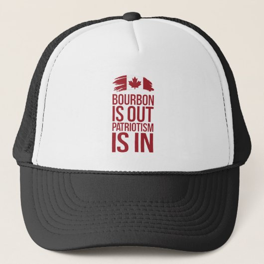 Bourbon is ons patriottisme trucker pet (Voorkant)