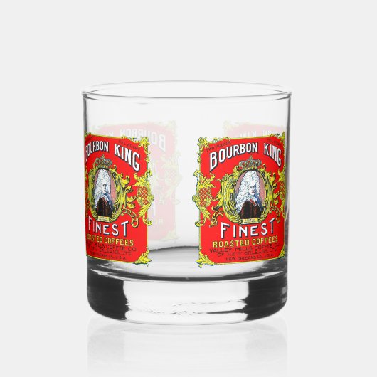 Bourbon King Fabled Label Whiskey Glass Whisky Glas (Voorkant)