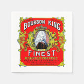 Bourbon King Finest Roasted Coffies Servetten (Voorkant)