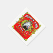 Bourbon King Finest Roasted Coffies Servetten (Hoek)