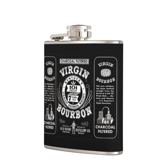  Bourbon-label Heupfles (Links)