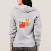 Bourbon Legend, mideeuwse cocktail design, dames Hoodie (Achterkant)