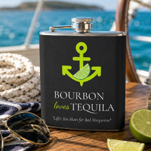 Bourbon Loves Tequila Anchor Lime Margarita Sail Heupfles