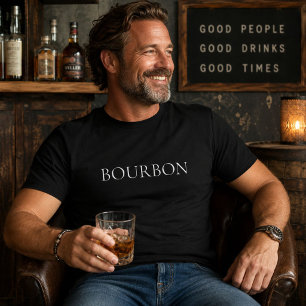 Bourbon Loves Tequila Bourbon Zeilend Koppel T-shirt