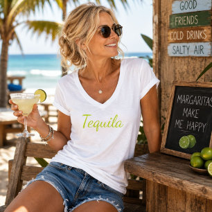 Bourbon Loves Tequila Tequila Zeilend Paar T-shirt