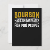 Bourbon Magic Brown Water Fun People - Whiskey Bedankkaart (Voorkant)
