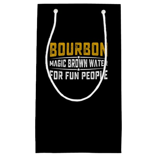 Bourbon Magic Brown Water Fun People - Whiskey Klein Cadeauzakje (Voorkant)
