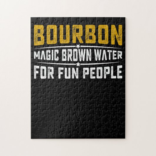 Bourbon Magic Brown Water Fun People - Whiskey Legpuzzel (Verticaal)