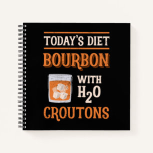 Bourbon met watergroepen notitieboek