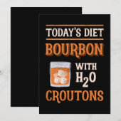 Bourbon met watergroepen vandaag bedankkaart (Voorkant / Achterkant)