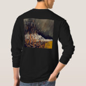 "Bourbon Rain" 2-zijdig T-shirt met lang sleeve (Achterkant)