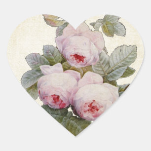  Bourbon Roos Envelop Seal Boeket Hart Sticker