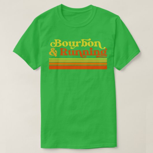 Bourbon Running Bourbon Drinker Marathon Runner T-shirt (Design voorkant)