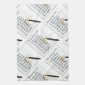 BOURBON SHOPPING LIST COCKTAIL HUMOR THEEDOEK (Verticaal)