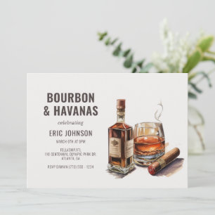 Bourbon & sigaren Mannen Kaart