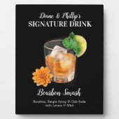Bourbon Smash Cocktail Bar Signature Drink Sign Fotoplaat (Voorkant)