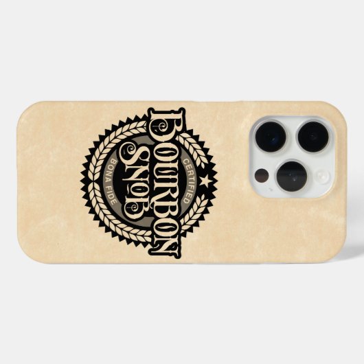Bourbon Snob - funny whiskey drinker Case-Mate iPhone Case (Achterkant (horizontaal))