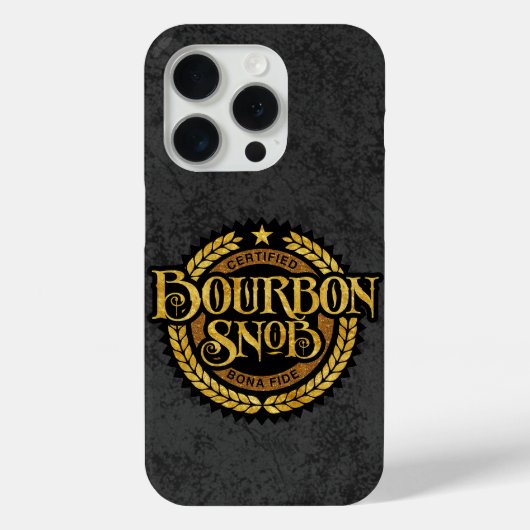 Bourbon Snob - funny whiskey drinker Case-Mate iPhone Case (Achterkant)