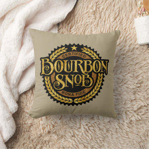 Bourbon Snob - funny whiskey drinker Kussen