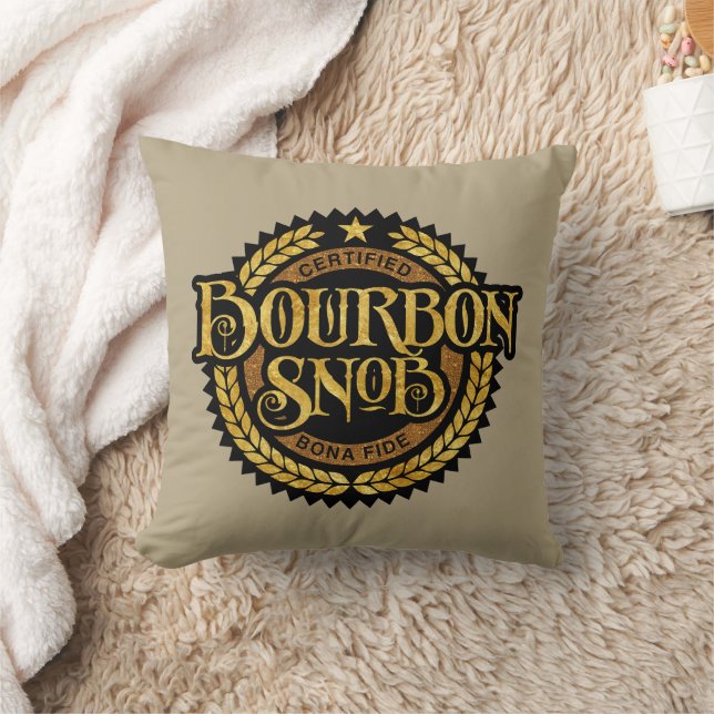 Bourbon Snob - funny whiskey drinker Kussen (Deken)