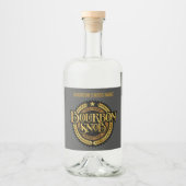 Bourbon Snob - funny whiskey drinker Likeurfles Etiket (Voorkant)