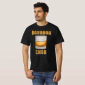 Bourbon Snob Funny Whiskey Drinker T-shirt (Voorkant volledig)