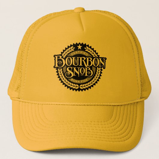 Bourbon Snob - funny whiskey drinker Trucker Pet (Voorkant)