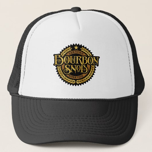 Bourbon Snob - funny whiskey drinker Trucker Pet (Voorkant)