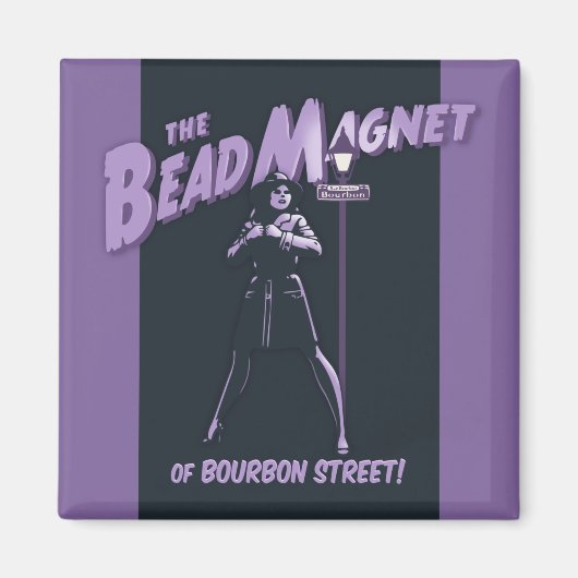 Bourbon St. Bead Magnet (Voorkant)