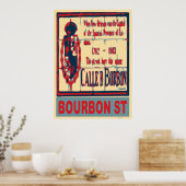 Bourbon St New Orleans Frans kwartaal Poster (Keuken)