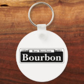Bourbon St., New Orleans Street Sign Sleutelhanger (Voorkant)