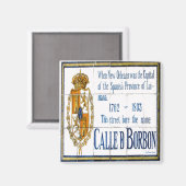 Bourbon St. Tegels Magneet (Voorkant / Achterkant)