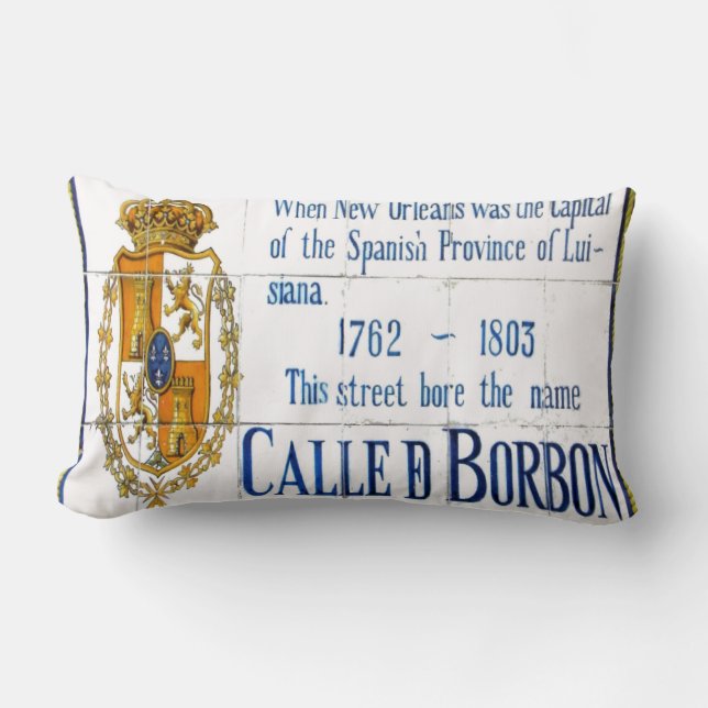 Bourbon St Tile Mural Kussen (Voorkant)