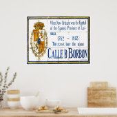 Bourbon St Tile Mural Poster (Keuken)