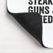 Bourbon Steak Pistolen en Freedom USA Flag Whiskey Muismat (Hoek)