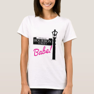 Bourbon Street Babe New Orleans Travel Motto T-shirt