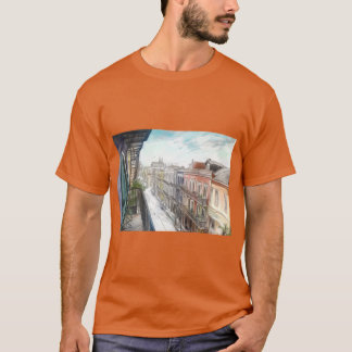 Bourbon Street Balcony Uitzicht New Orleans Frans  T-shirt