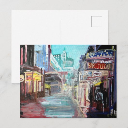 Bourbon Street Briefkaart (Voorkant / Achterkant)